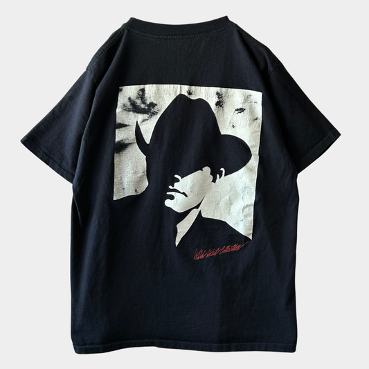 90's Marlboro マルボロ Wild West Collection マルボロマン カウボーイプリントTシャツ 黒 (サイズ不明)/B3651T-SO