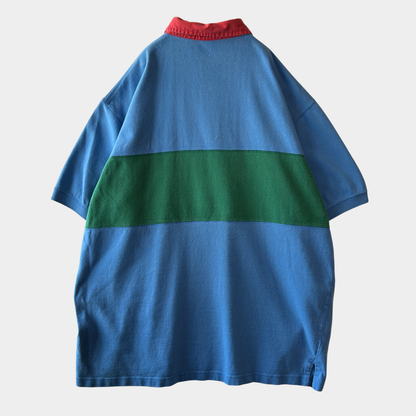 90's Polo ラルフローレン P-93 半袖ラガーシャツ ポロスポ RLPC67 (XL)/C1471T-SO