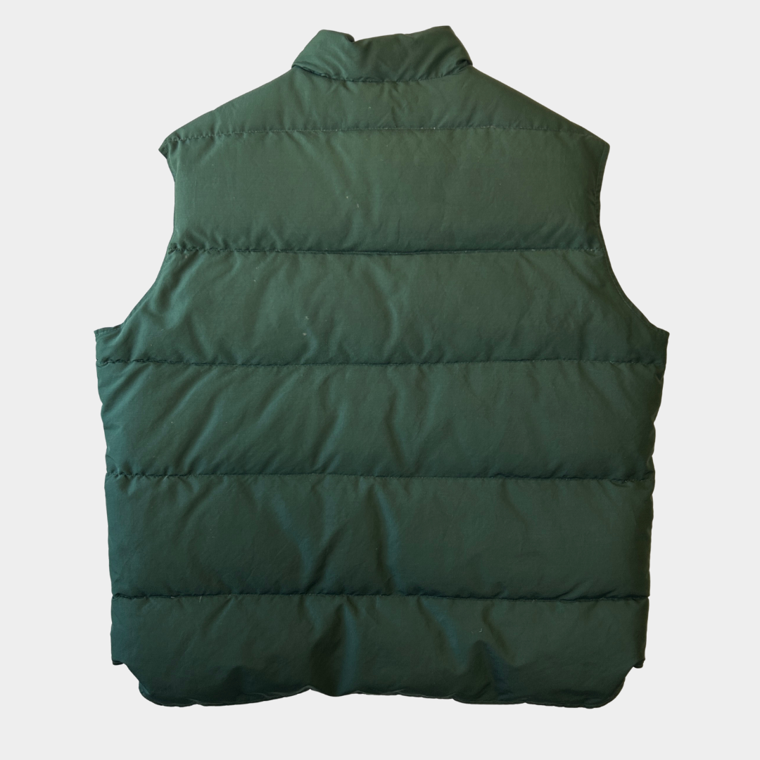 80's Woolrich ウールリッチ 　ダウンベスト ダークグリーン(XL)/C0256V-SO