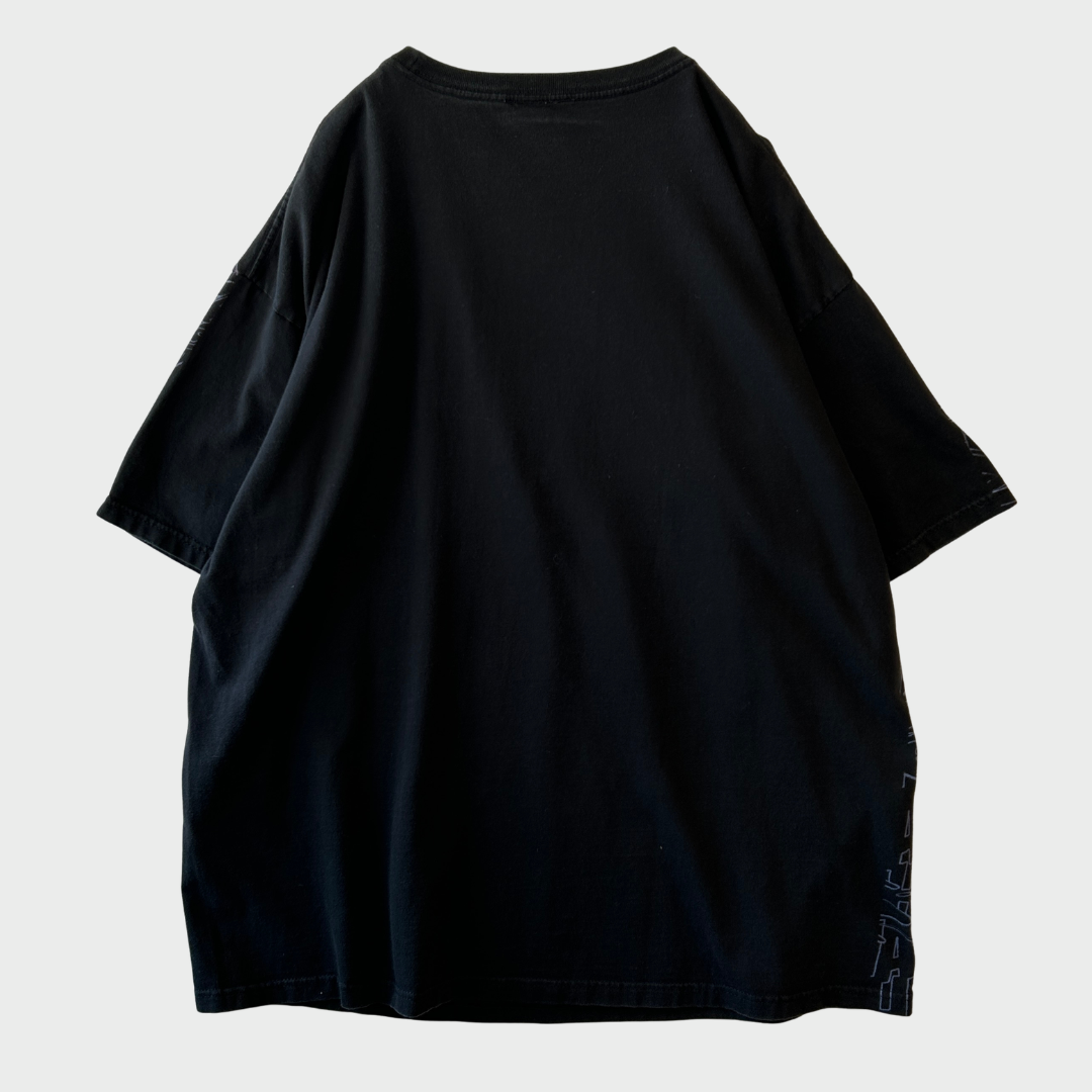 00's DCコミックス BATMAN ジョーカー プリント 総柄キャラクターTシャツ 黒(XXL)/B3068T-SO