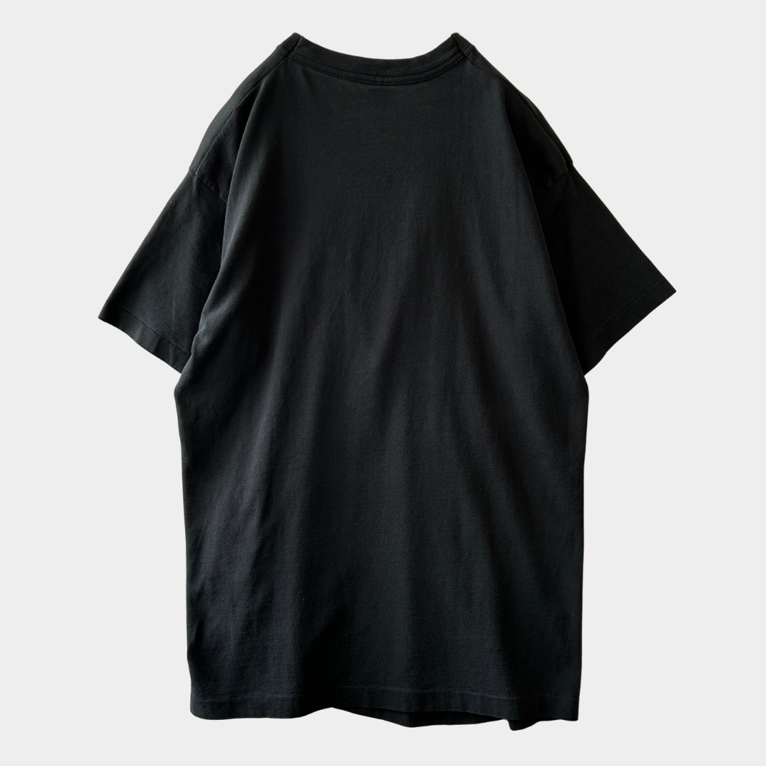90's Albert Einstein アインシュタイン 蓄光プリントTシャツ ブラック(L)/C1220T-SO