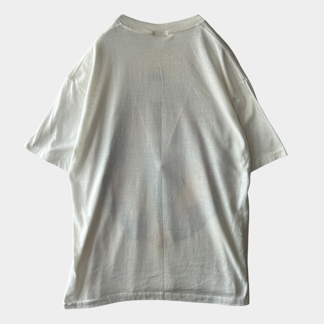 90's Mickey&Co. ミッキーマウス スケートボード キャラクターTシャツ 白 (One size)/A7570T-SO