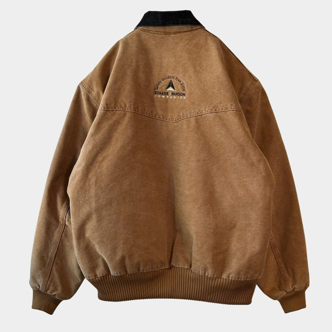 2006 Carhartt カーハート J14 BRN サンタフェジャケット 企業刺繍(XL)/C1848J-SO