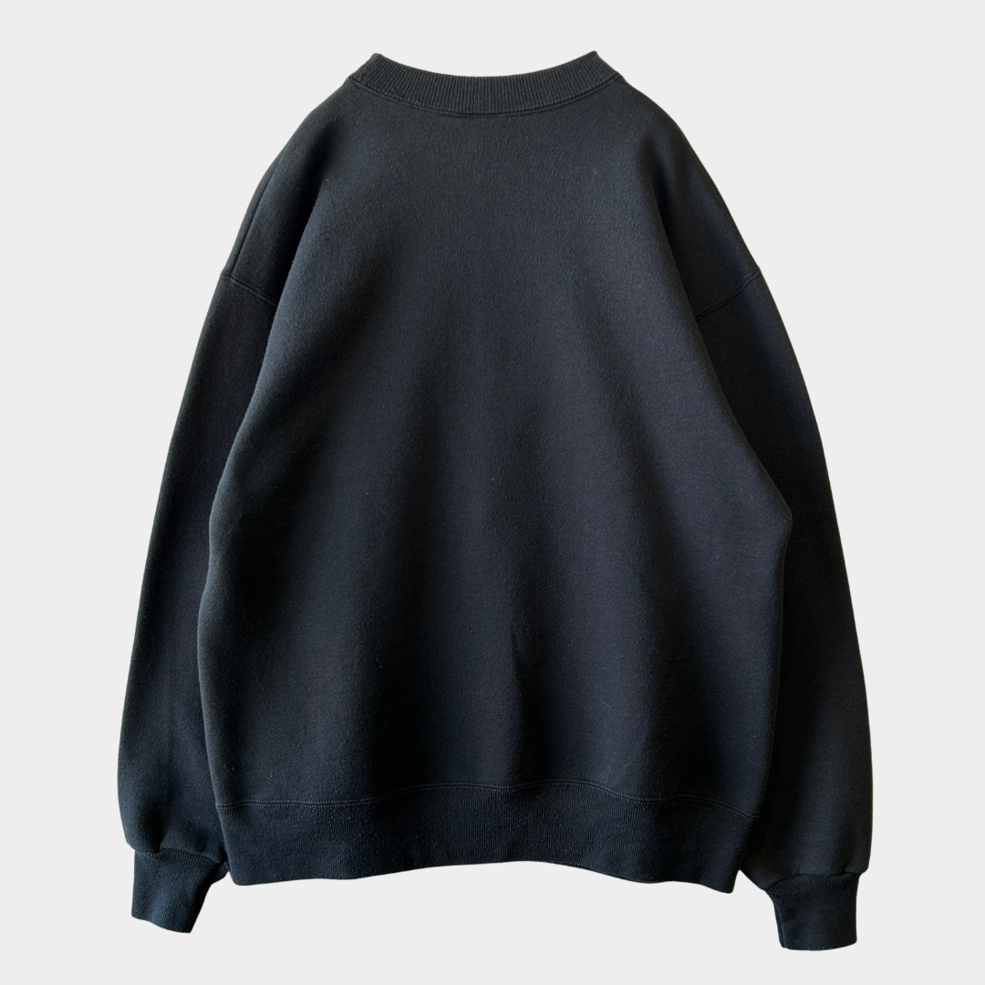 90's Hanes キース・ヘリング"AIDS DANCE-A-THON" アートプリントスウェット 黒(L)A2244S-SO