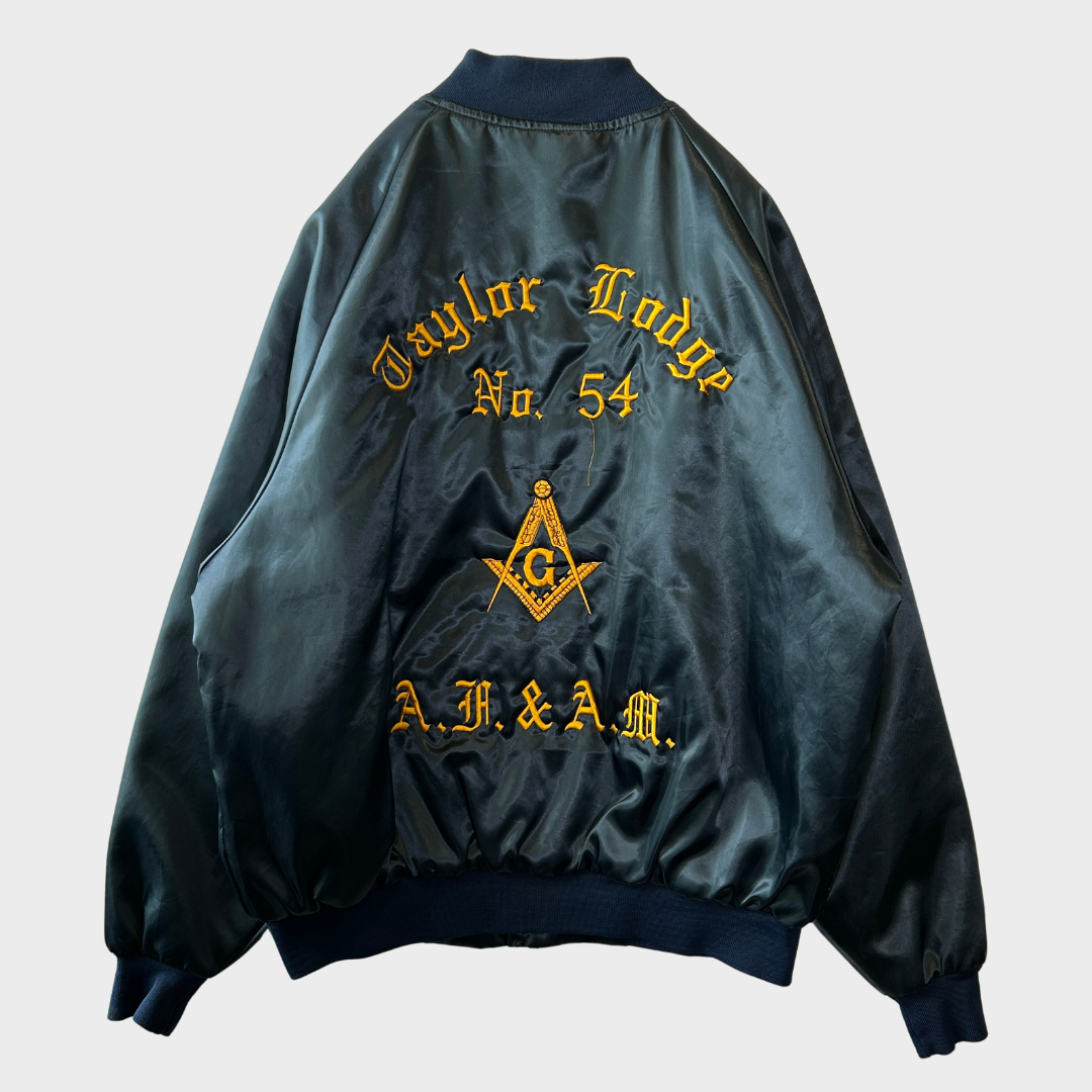 90's Jacket ナイロンスタジャン フリーメイソン ネイビー (2XL) B4099J-SO