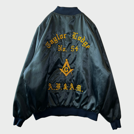 90's Jacket ナイロンスタジャン フリーメイソン ネイビー (2XL) B4099J-SO
