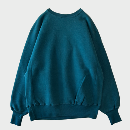 90's Champion リバースウィーブ 刺繍ロゴ スウェット ティールブルー(L)/C1443R-SO
