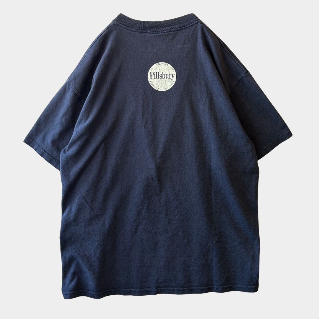 90's Lee Dough Boy ドゥボーイ ピルズベリー 食品企業Tシャツ ネイビー(L)/C0914T-SO