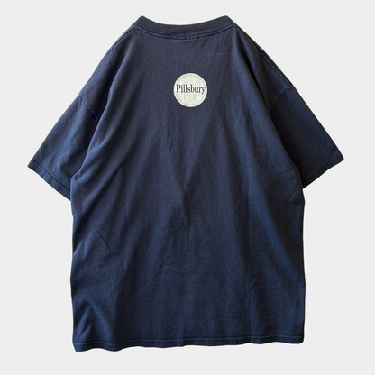 90's Lee Dough Boy ドゥボーイ ピルズベリー 食品企業Tシャツ ネイビー(L)/C0914T-SO