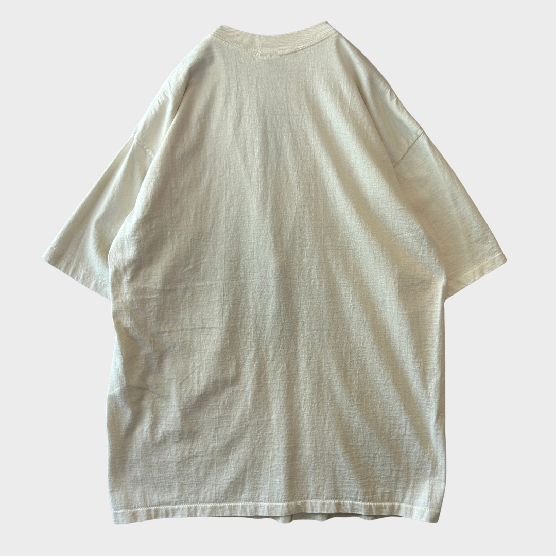 90's All Sport "Abraham Lincoln" リンカーン メッセージTシャツ 生成り(XL)/A6979T-SO