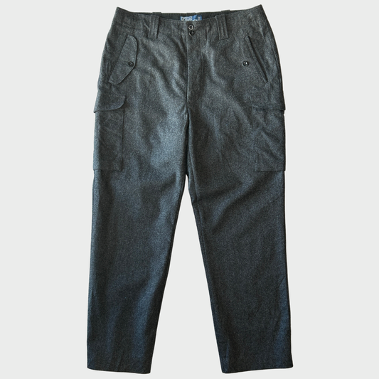 00's Polo by Ralph Lauren ラルフローレン ウール ブレンドカーゴパンツ 黒 (34×30)/A9030P-SO