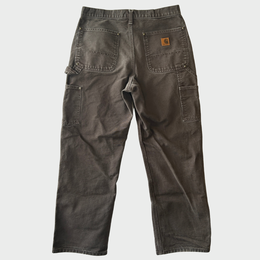 00's Carhartt カーハート ダブルニー ペインターパンツ B136 DKB ダークブラウン (W31/L30) /B3729P-SO