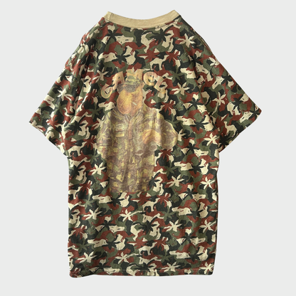 90's CAMEL ラクダ 迷彩柄 カモ柄 Tシャツ (XL) /B3518T-SO