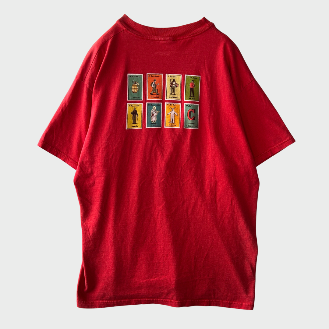 90's chocolate チョコレート Tシャツ 赤 (L)/B3736T-SO