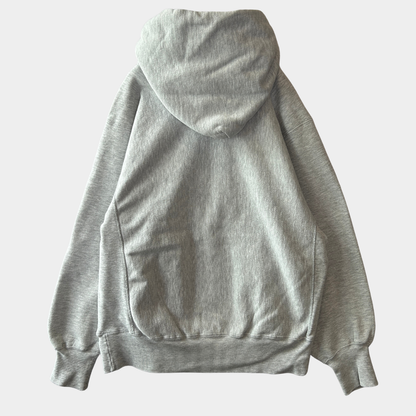 90's. Champion Reverse Weave 3段プリント スウェットフーディー グレー (L)/C0771R-SO