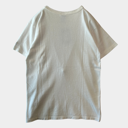 90's Champion スクリプトロゴプリントTシャツ 88/12 USA製 ホワイト(M)/A7471T-SO