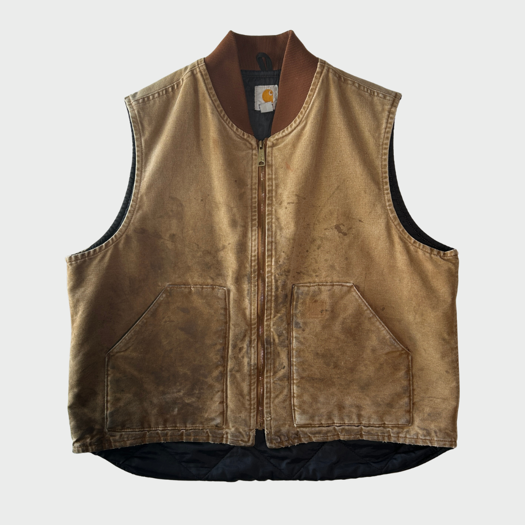 Carhartt カーハート ダックベスト ブラウン/B4262V-SO