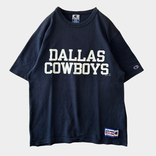 90's Champion チャンピオン DALLAS COWBOYS NFL Tシャツ　ネイビー(L)/C0961T-SO