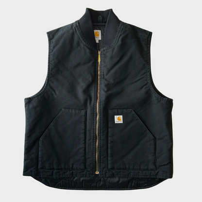 00's Carhartt カーハート ダックベスト V01  BLK ブラック (XL) /C0421V-SO