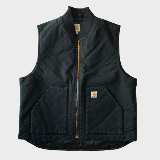 00's Carhartt カーハート ダックベスト V01  BLK ブラック (XL) /C0421V-SO