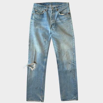 80's Levi's リーバイス 501 denim ダメージデニムパンツ (W32/L34) /A3519P-SO