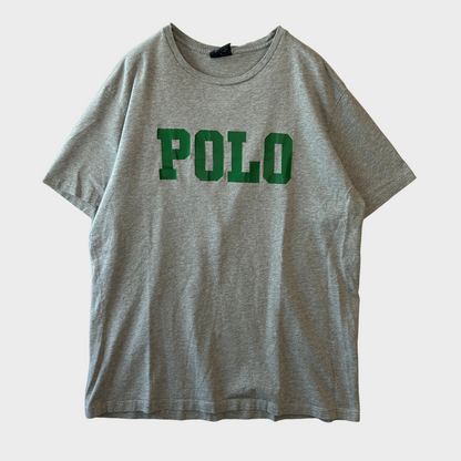 00's Polo Ralph Lauren  POLO ロゴTシャツ グレー (L)/A7579T-SO