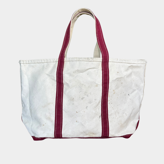 90's L.L.Bean Boat&Tote キャンバストートバッグ バーガンディー /A9306AC-SO