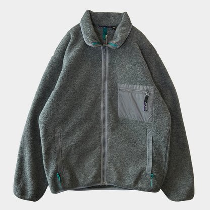 90's Patagonia パタゴニア シンチラジャケット フリース USA製 グレー(M)/A5179O-SO