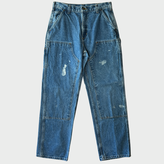 00's Carhartt カーハート ダブルニー デニムペインターパンツ B73 DST (33×32)/C0457P-SO