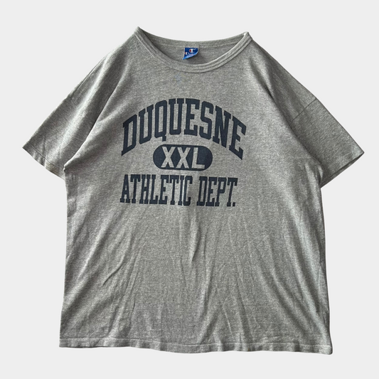 90's champion "DUQUENSE ATHLETIC DEPT." T-shirt (XXL)/A6893T-SO