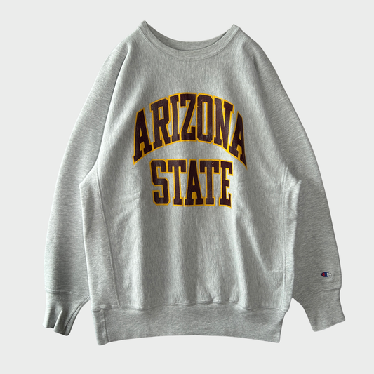 90's  Campion  REVERSE WEAVE リバースウィーブ ARIZONA STATE グレー  XXL /B3134S-SO