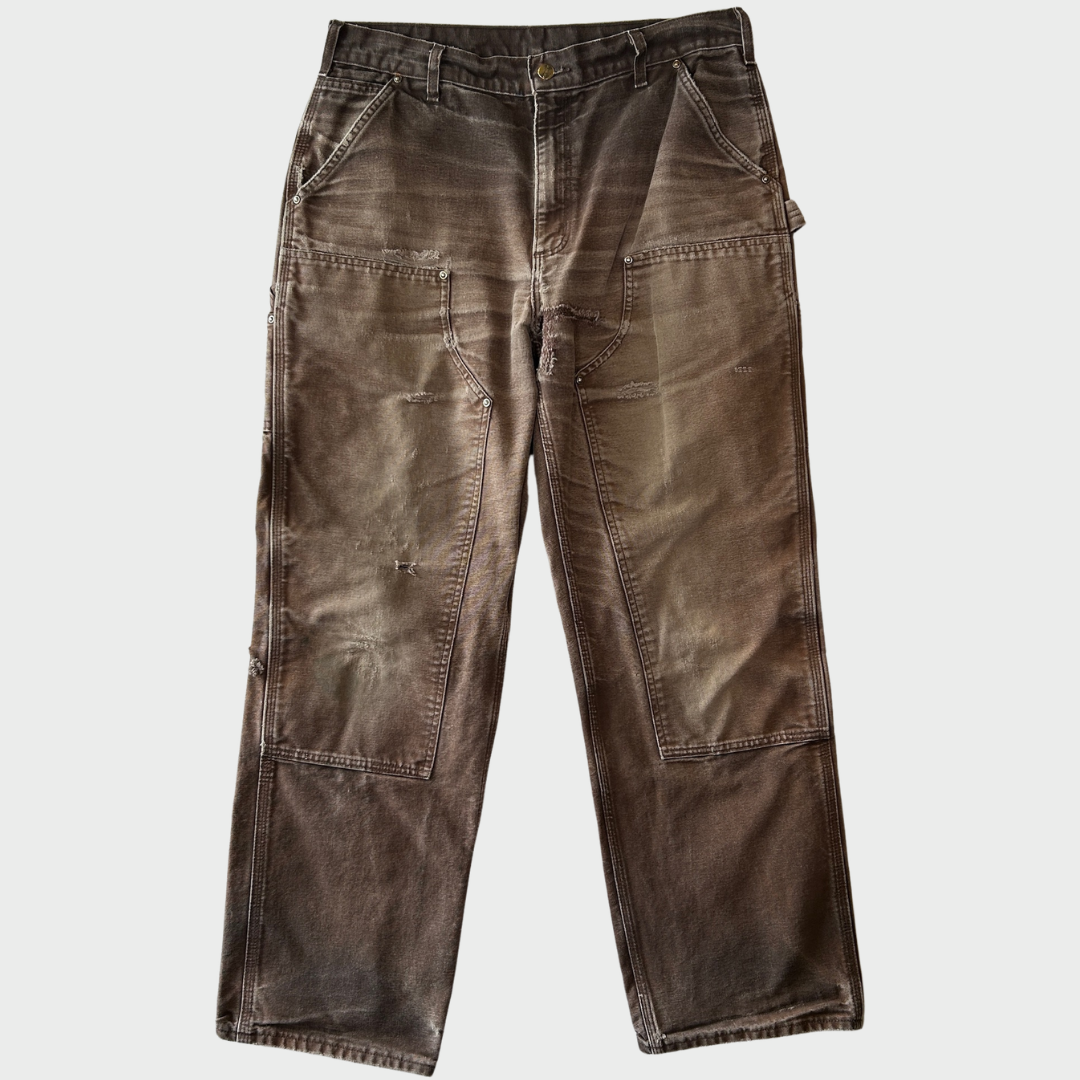 00's Carhartt ka-ha-to ダブルニーパンツ B136 DKB (34×32)/C1058P-SO