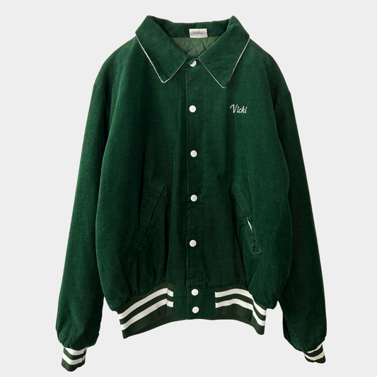 80's Birdie corduroy jacket "Harden Furniture" コーデュロイ ジャケット (M)/A8442J-SO