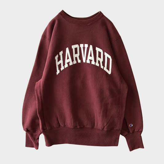 C90's Champion ReverseWeave リバースウィーブ "HARVARD" カレッジスウェット バーガンディ(L)/B3537R-SO