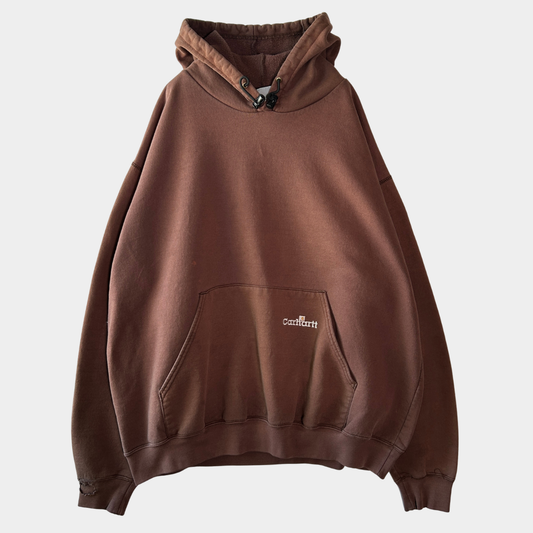 00's Carhartt カーハート スウェットフーディ 茶 (2XL)/A8377H-SO