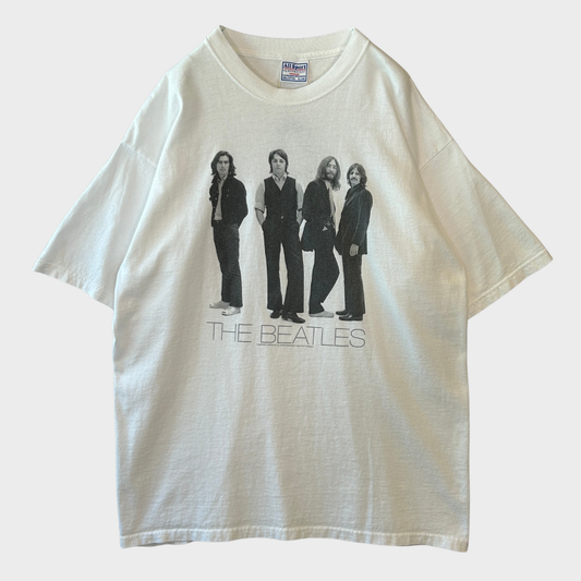 00's All sport THE BEATLES フォトプリント バンドTシャツ 白 (XL)/B3601T-SO