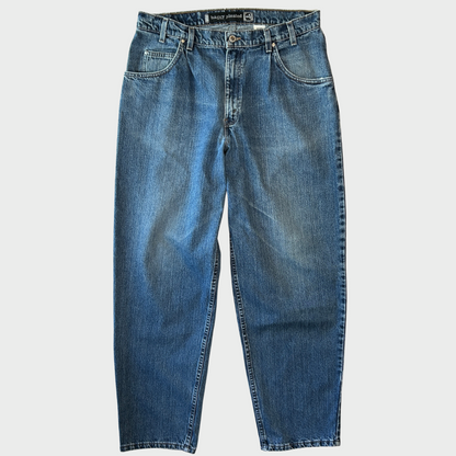 90's Levi's Silber Tab Buggy Pleated デニムパンツ 青 (36×32)/A7350P-SO