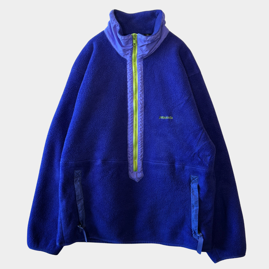 80~90's Patagonia パタゴニア ジップフリースプルオーバー USA製(L)/A9289F-SO
