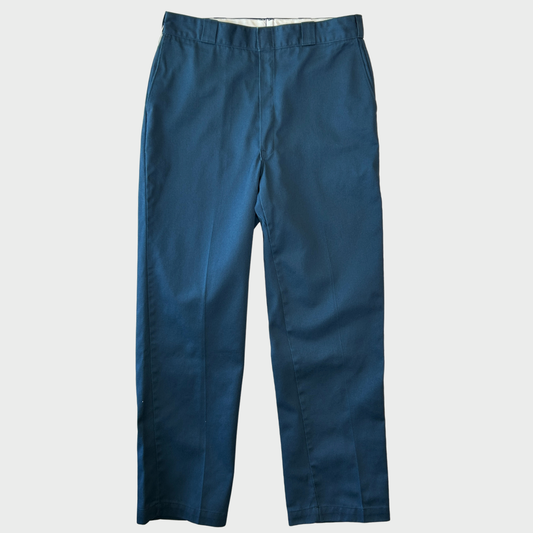 80's Dickies 874 ディッキーズ チビタグ チノパン ワークパンツ 紺 (38×34)/B3684P-SO