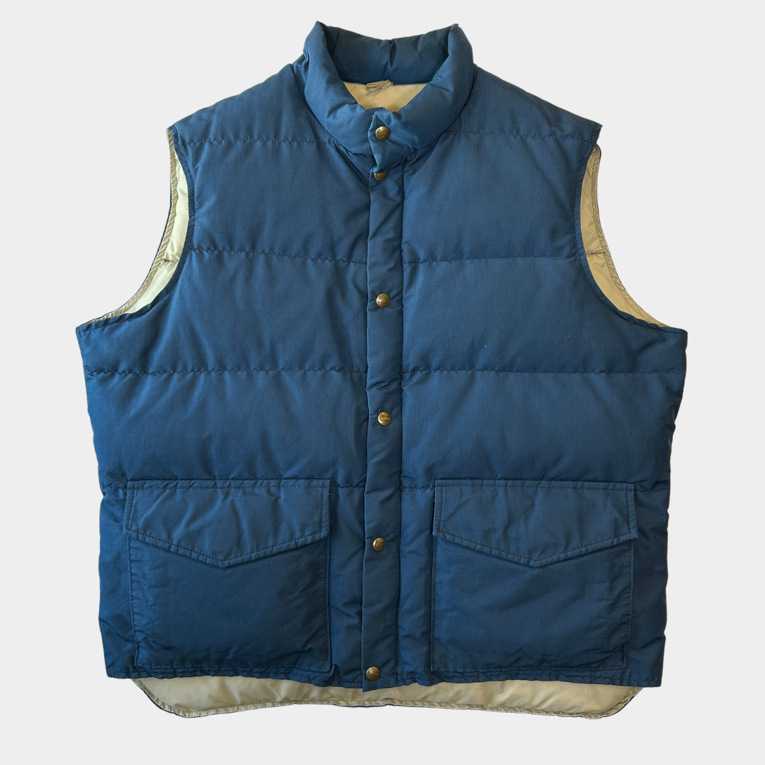 70's Woolrich ウールリッチ ダウンベスト ネイビー(XL)/C0254V-SO