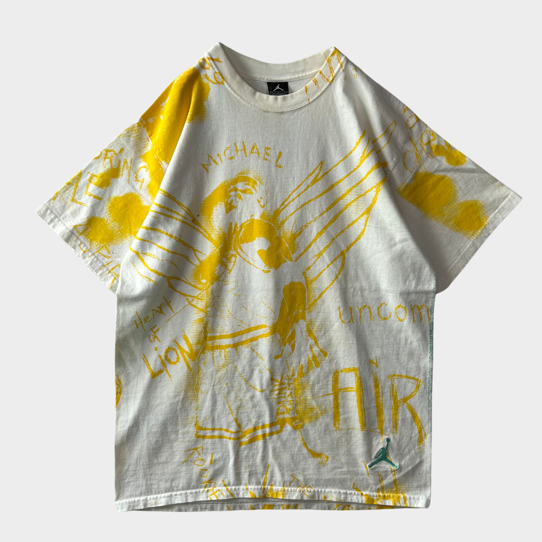 00's AIR JORDAN オールオーバープリントTシャツ (L)/A3578T-S