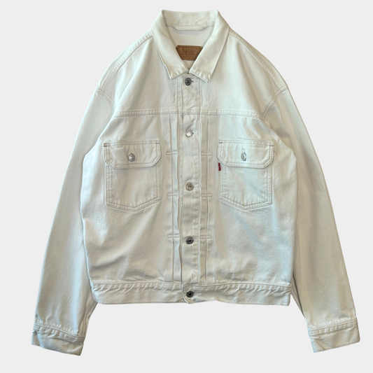 90's Euro Levi's リーバイス 70502-02 2ndタイプ トラッカージャケット イタリア製 ホワイト(L)/A7538J-SO