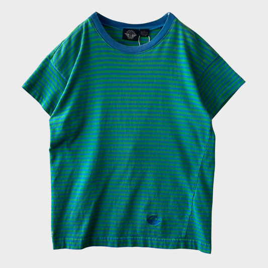 90's DOCKERS ドッカーズ ボーダーTシャツ 青・緑 (L) B4018T-SO