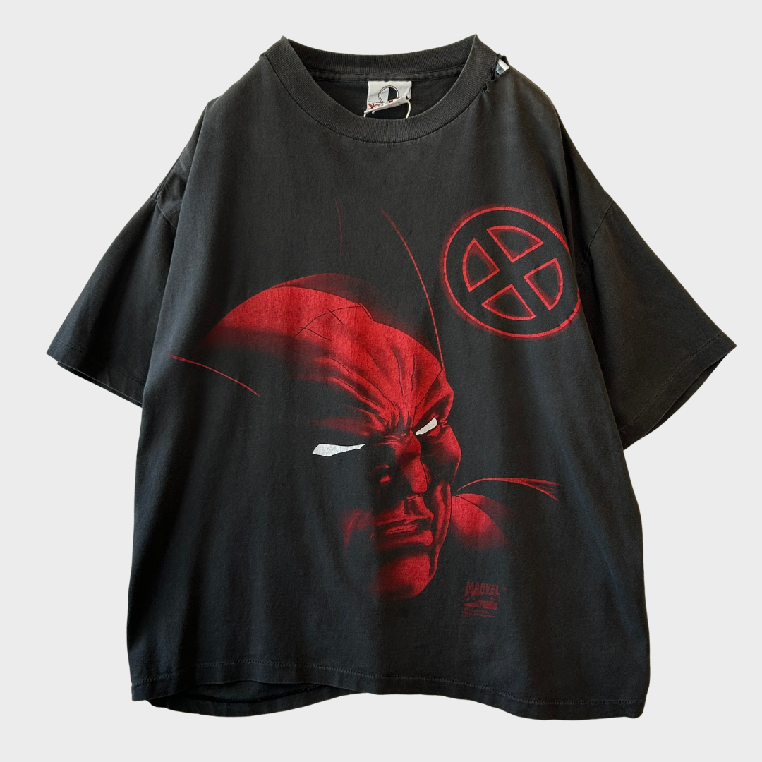 00's MARVELコミックス X-MEN ウルヴァリン プリントTシャツ 黒(サイズ不明)/B3070T-SO