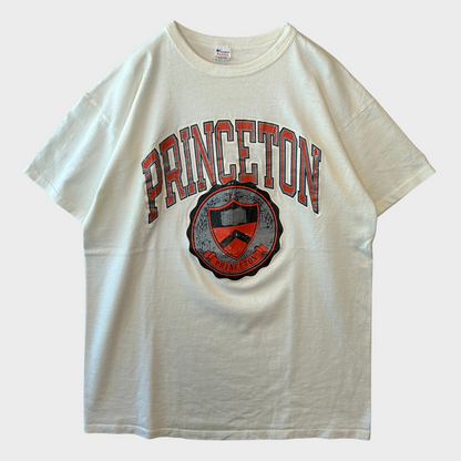 80's champion PRINCETON プリンストン大学 カレッジTシャツ 白 (XL)/A3993T-SO