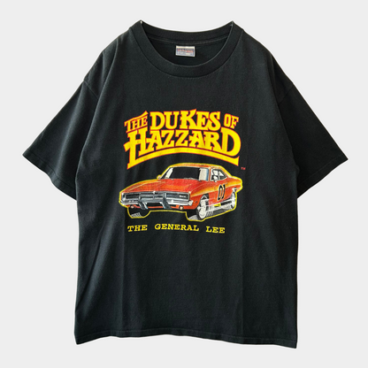 90's ドラマ”The Dukes of Hazzard”ジェネラル・リー プリントTシャツ All Sport 黒(L)/A6447T-SO