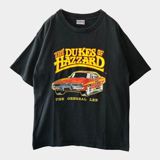 90's ドラマ”The Dukes of Hazzard”ジェネラル・リー プリントTシャツ All Sport 黒(L)/A6447T-SO