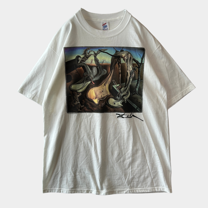Dead Stock 90's Salvador Dali サルバドール・ダリ”夜のメクラグモ...希望！” アートTシャツ (L)/C1335T-SO