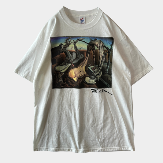 Dead Stock 90's Salvador Dali サルバドール・ダリ”夜のメクラグモ...希望！” アートTシャツ (L)/C1335T-SO