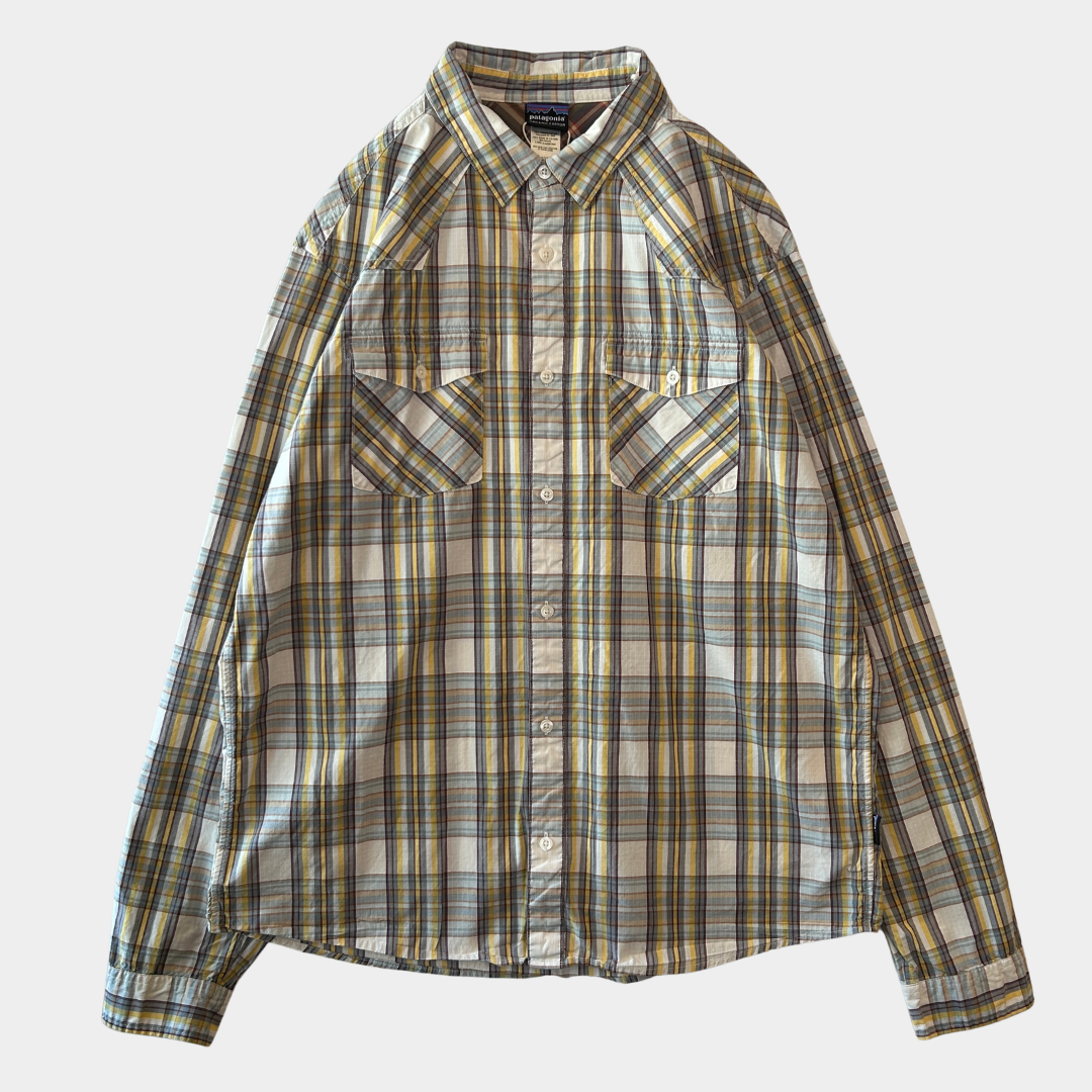Patagonia パタゴニア ”Good Shirt" ウェスタンチェックシャツ コットンリップストップ (L)/C1123SH-SO